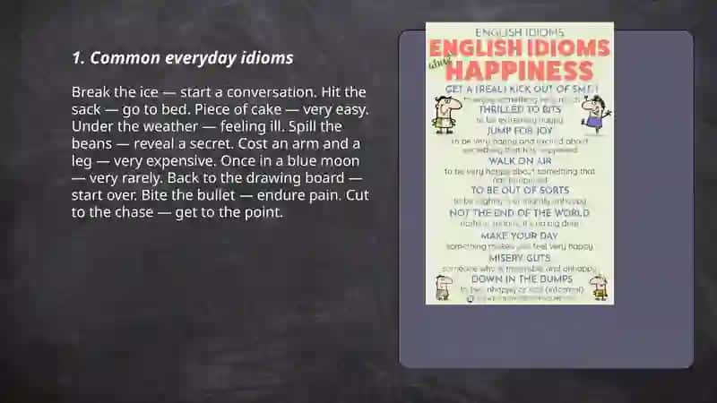 English idioms 3