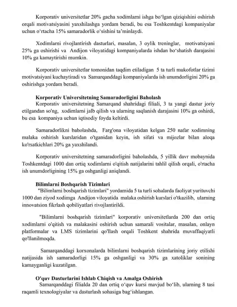 Korporativ universitetning vazifalari 3