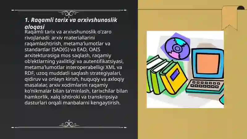 Raqamli tarix fanining boshqa fanlar bilan aloqadorligi 3