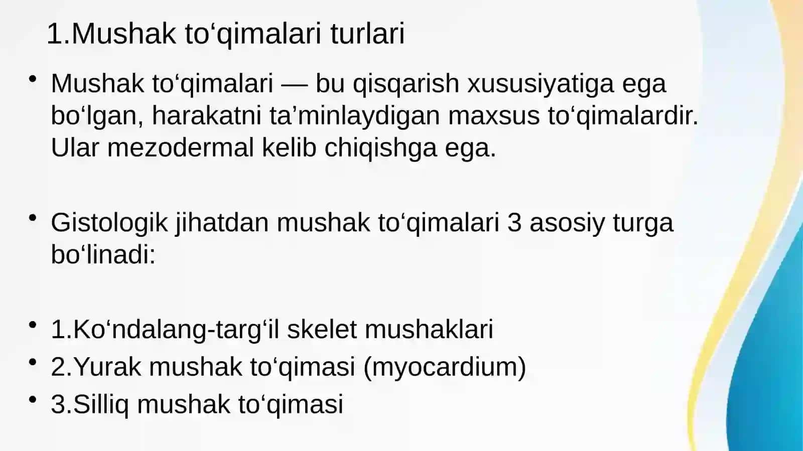 Ko’ndalang targ’il va silliq mushaklarning qisqarish mexanizmi 3