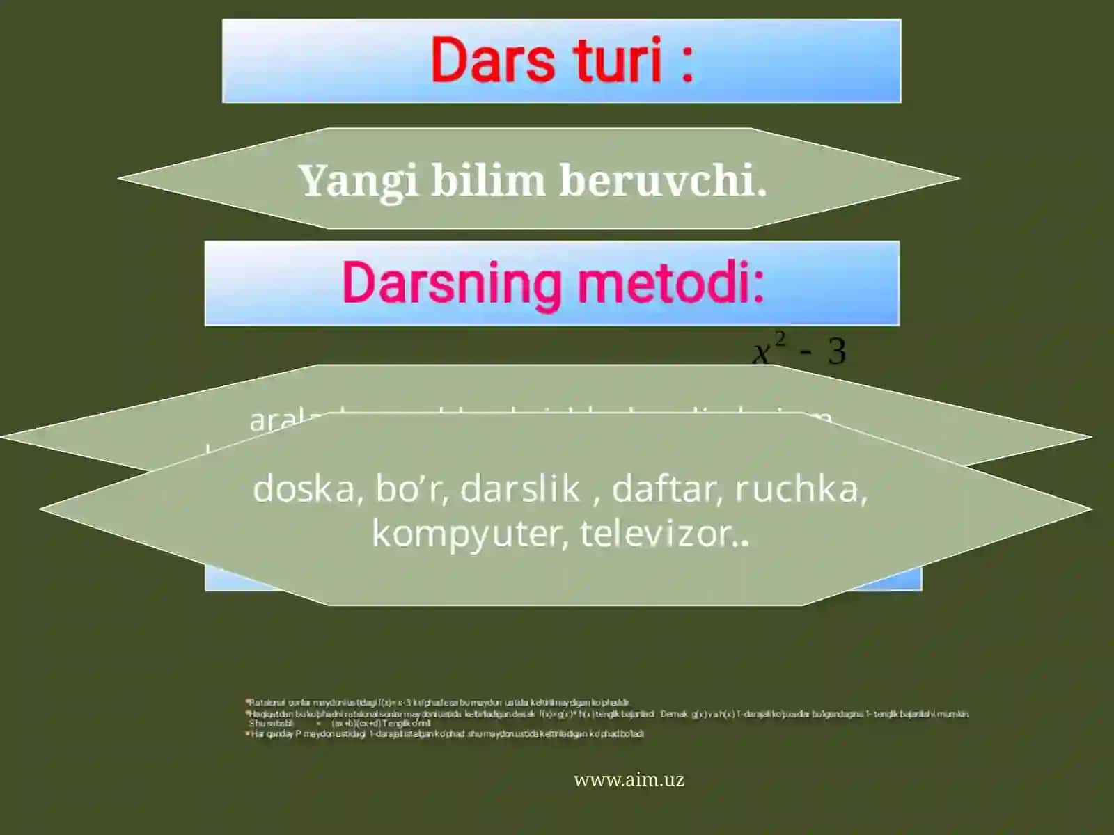 Yangimavzuyuzasidanbilim,ko’nikma, malakahosilqilish 3
