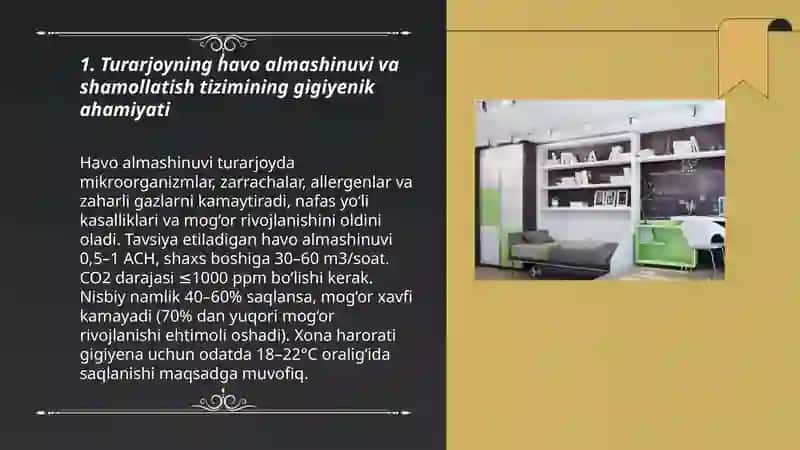 Turarjoyning gigiyenik ahamiyati 3
