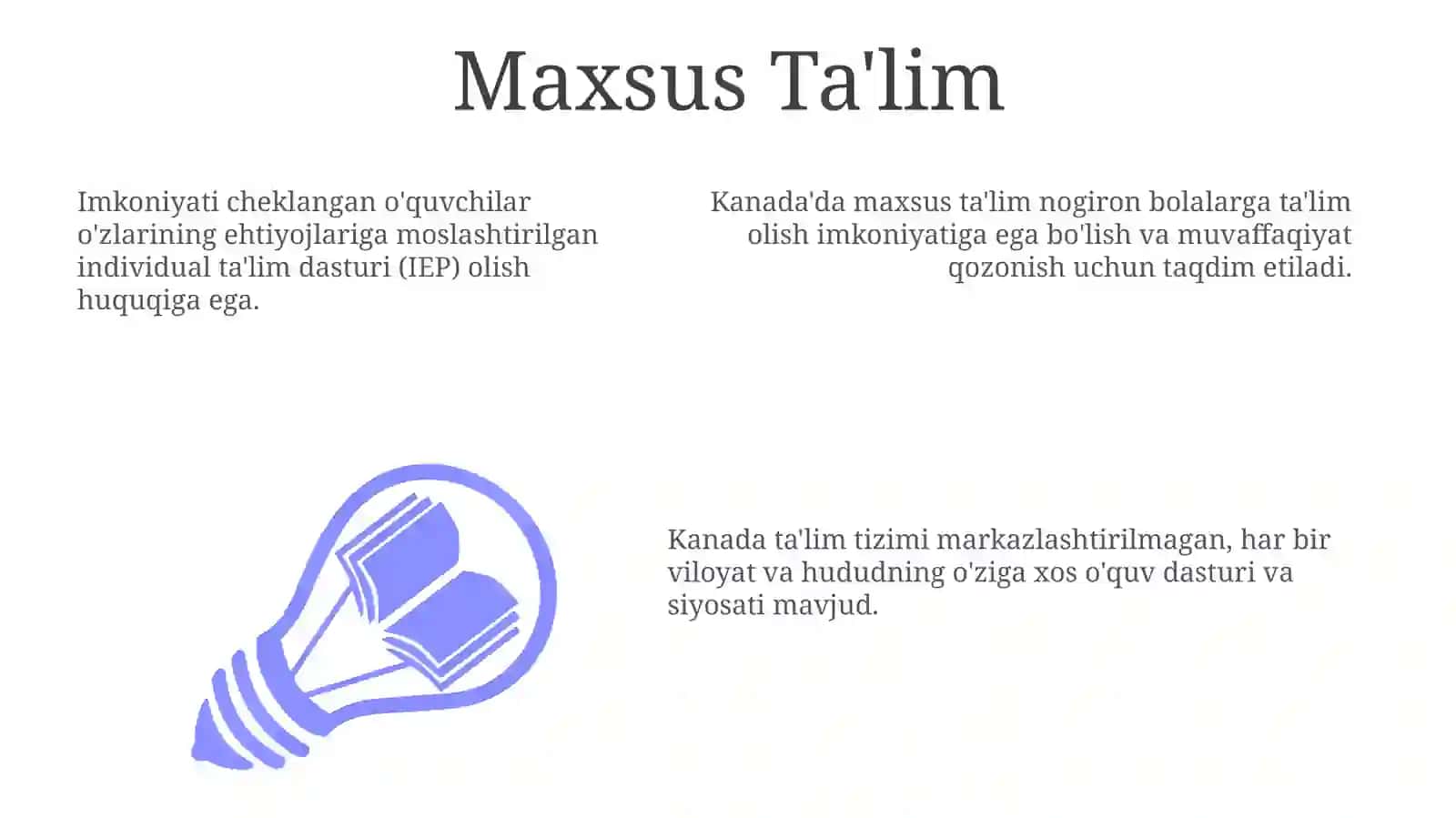Kanada'da ta'lim jarayoni 3