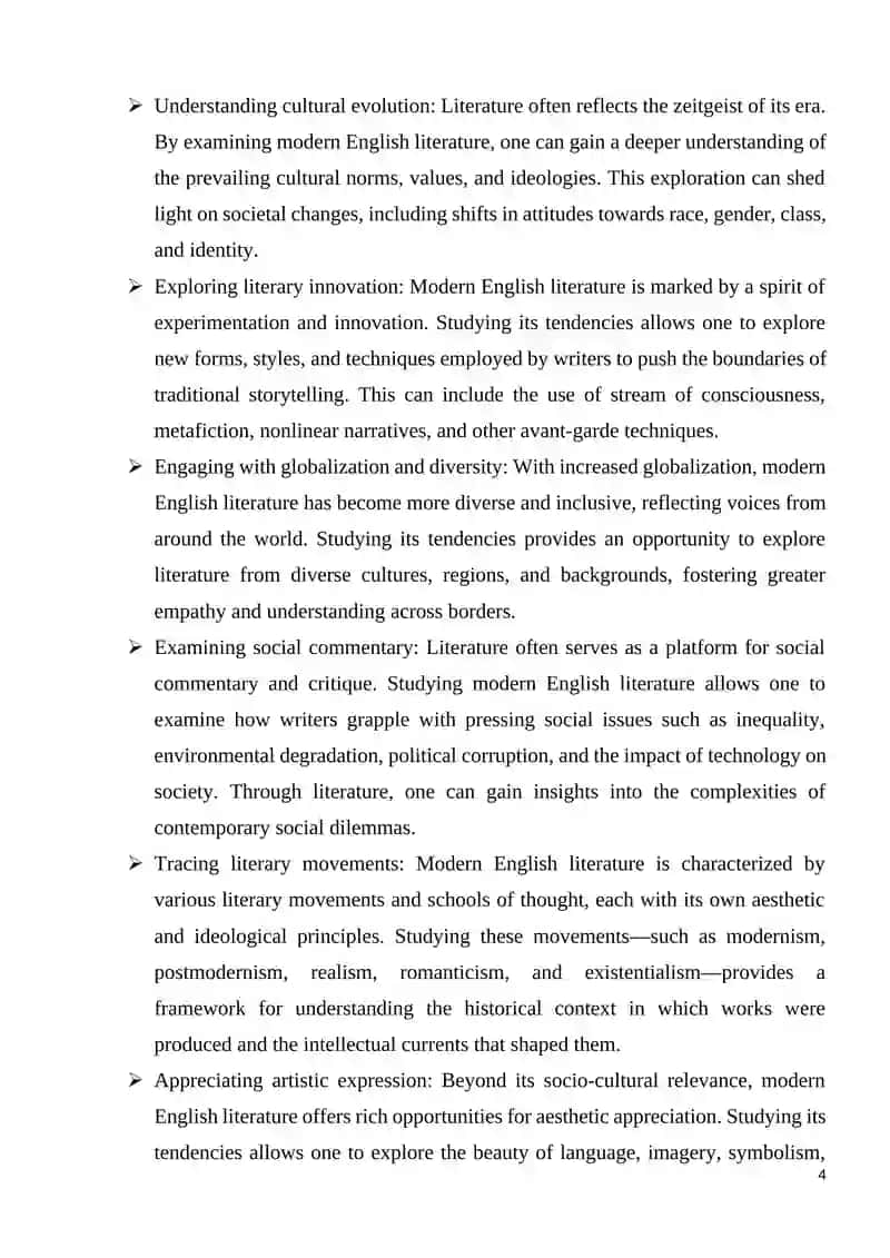 THE MAIN TENDENCIES OF DEVELOPMENT OF THE MODERN ENGLISH LITERATURE 3