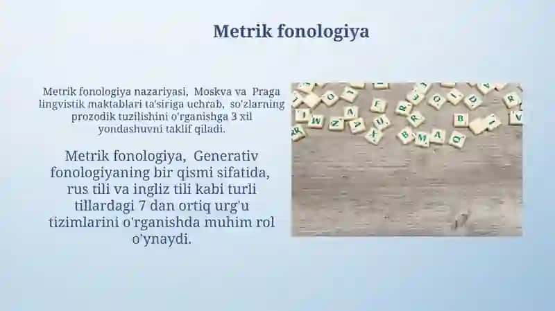 Metrik fonologiya 3