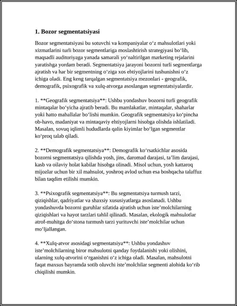 MARKETING TADQIQOTLARI 3