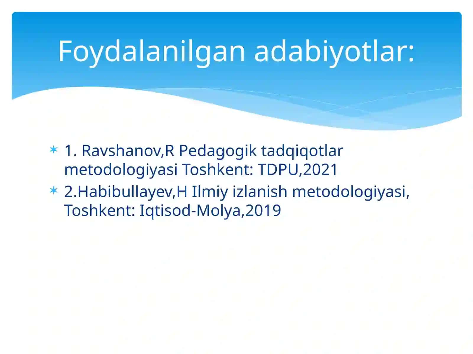 Ilmiy izlanish metodologiyasi 3