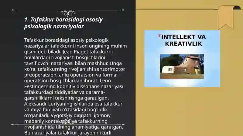 Tafakkur borasidagi psixologik nazariyalar 3