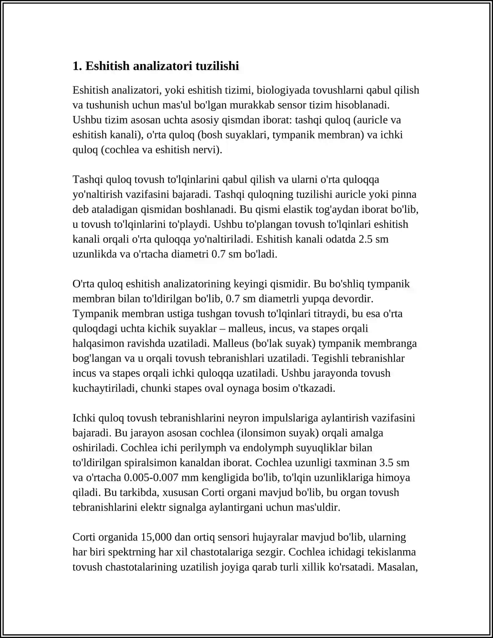 ESHITISH ANALIZATORALARI TIZIMI.TOVUSH VA UNING XUSUSIYATLARI 3