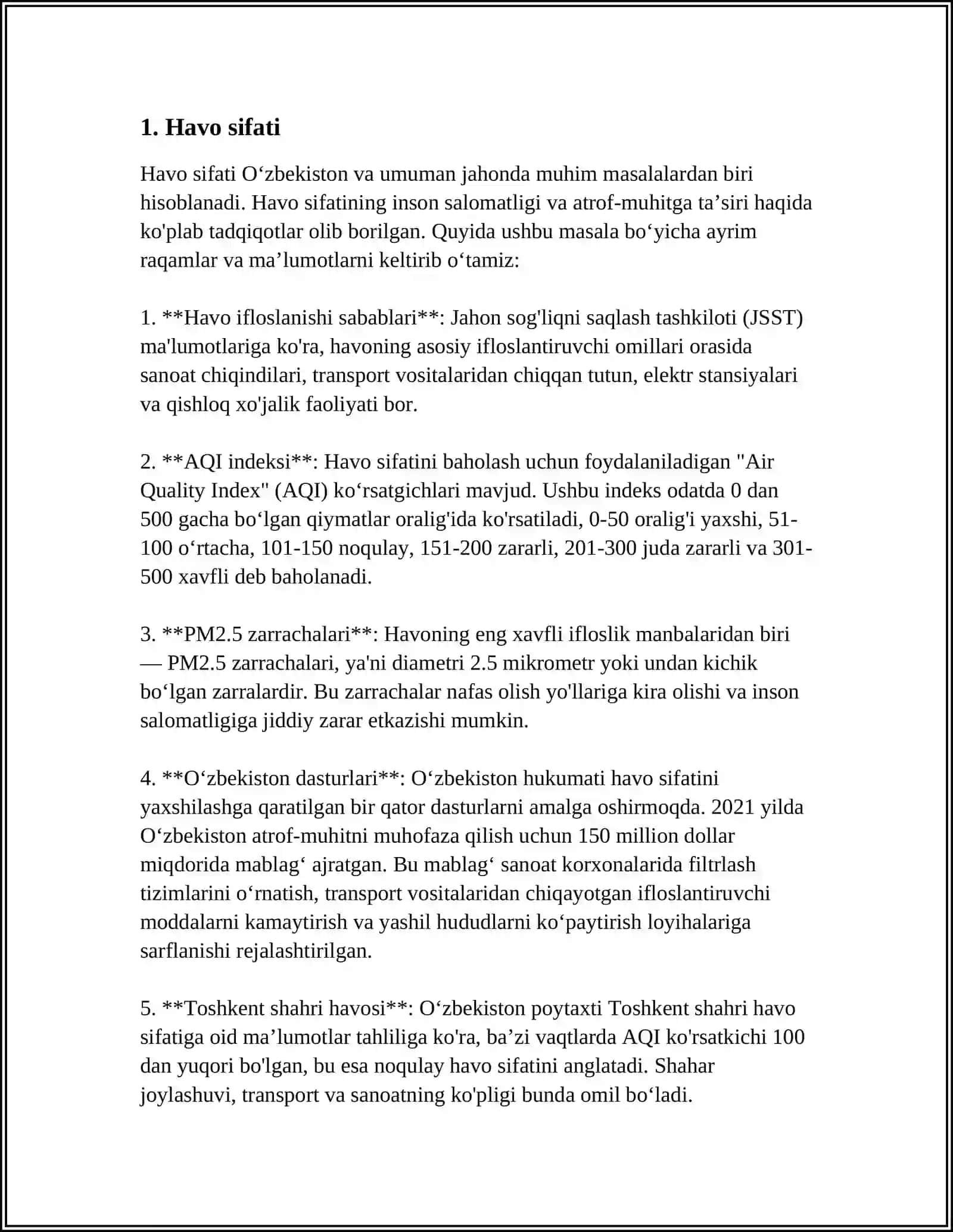 OZBEKISTONDA EKALOGIYA 3