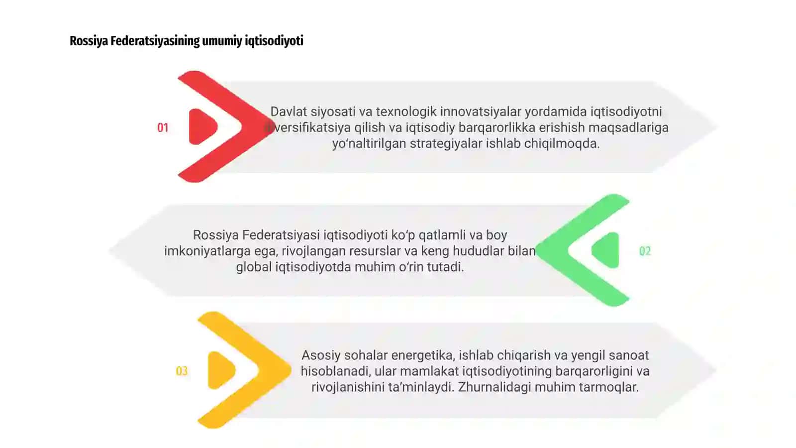 Rossiya Federatsiyasi iqtisodiyoti 3