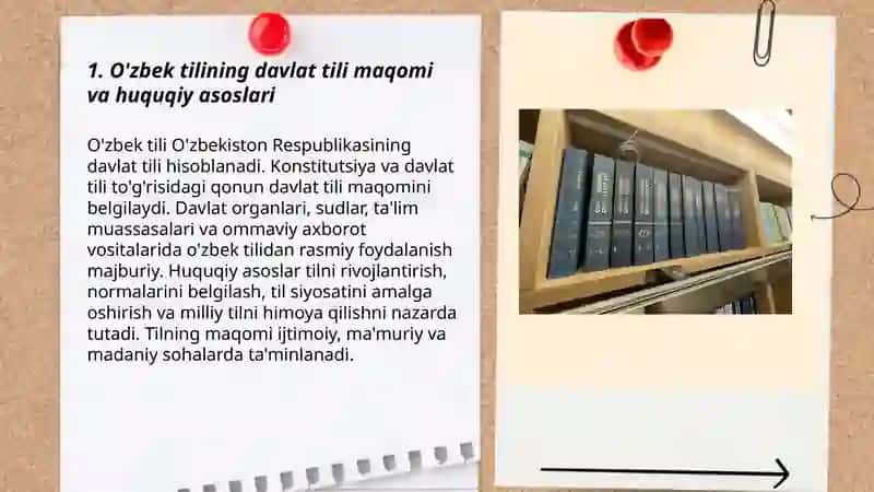 O'zbek tili - Davlat tili 3