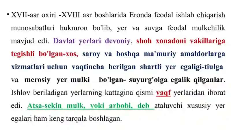 Eronning Ijtimoiy-Iqtisodiy va Davlat Tuzumi 3
