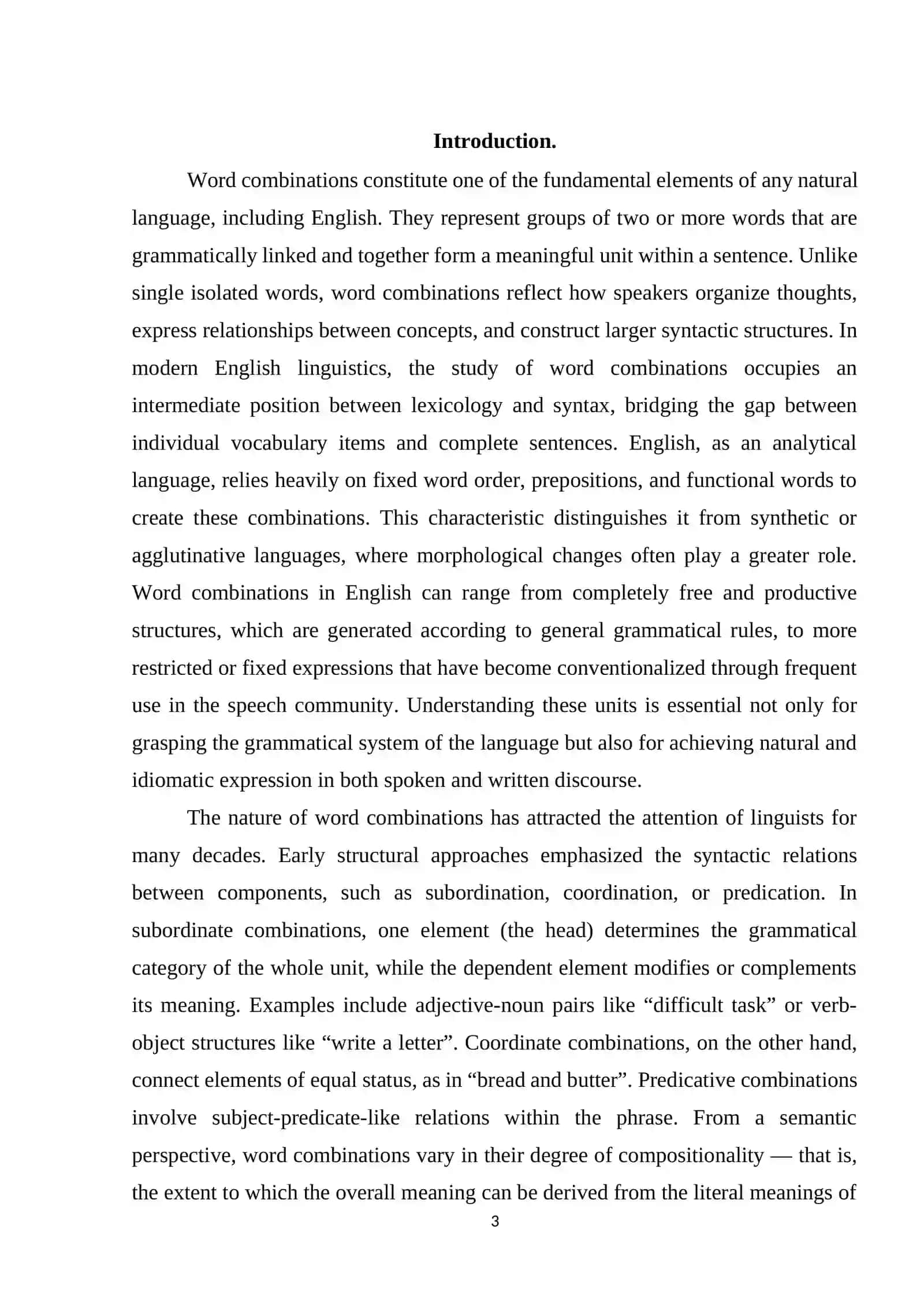 Word combinations in english 3
