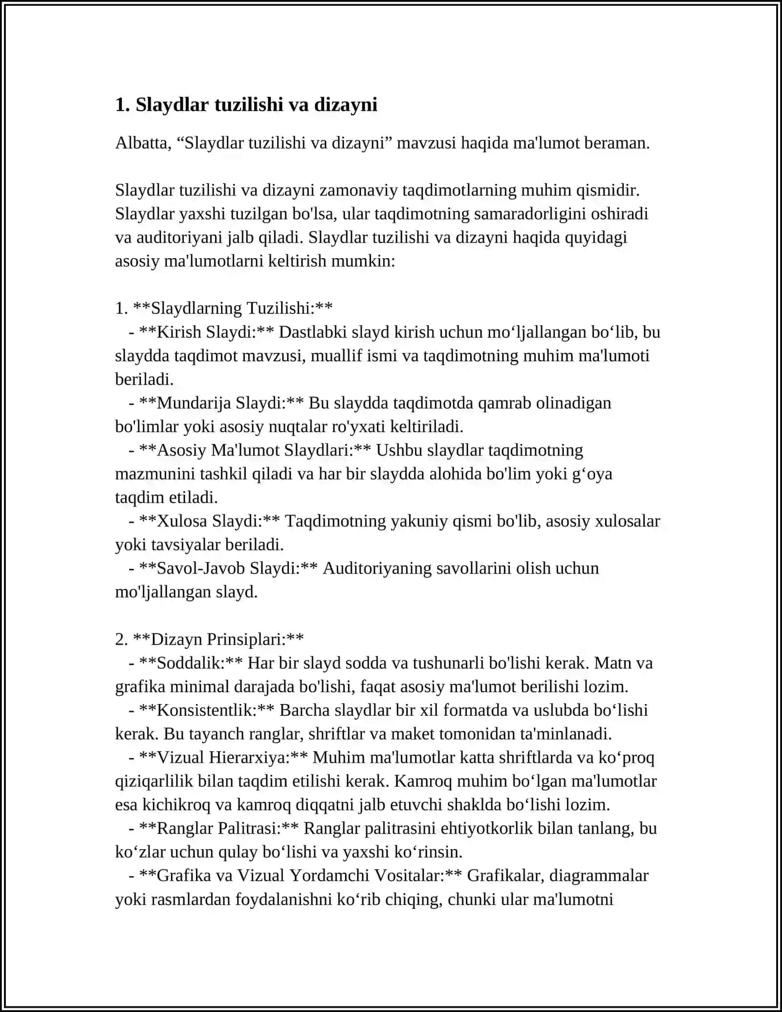MS POWER POINTDA O'RGATUVCHI-INTERAKTIV TAQDIMOTLAR YARATISH 3