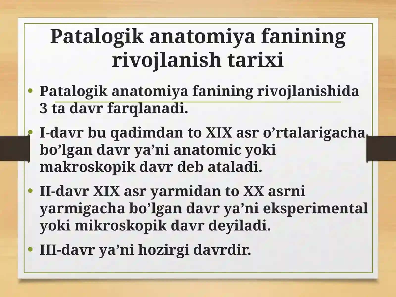 Patalogik anatomiya fani 3