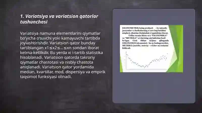 Variatsiya va variatsion qatorlar 3