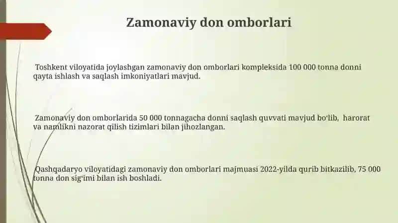 Zamonaviy don omborlari 3