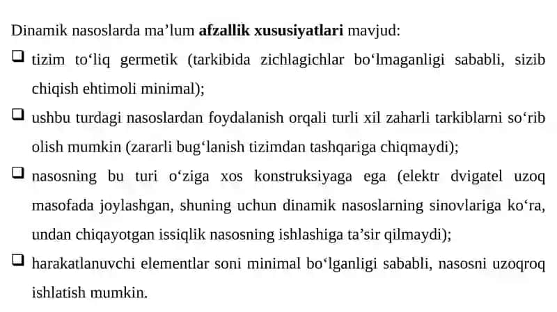 Dinamik nasoslar 3