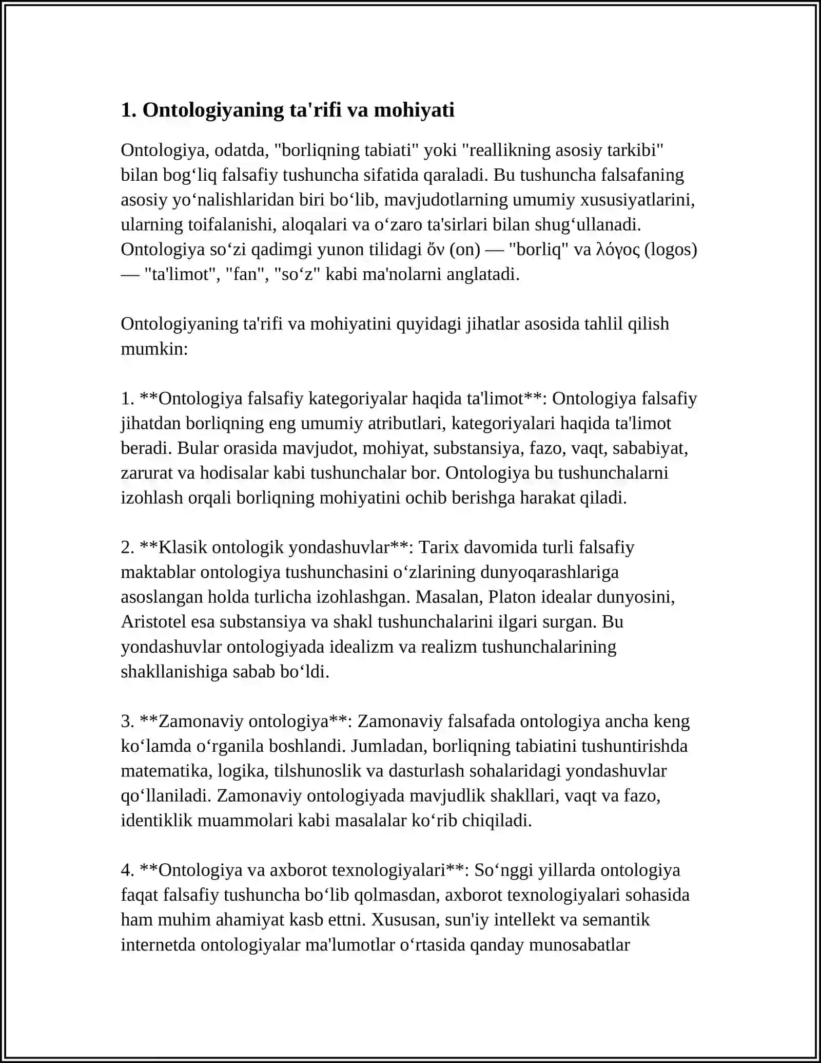 Ontologiyani tushunish 3