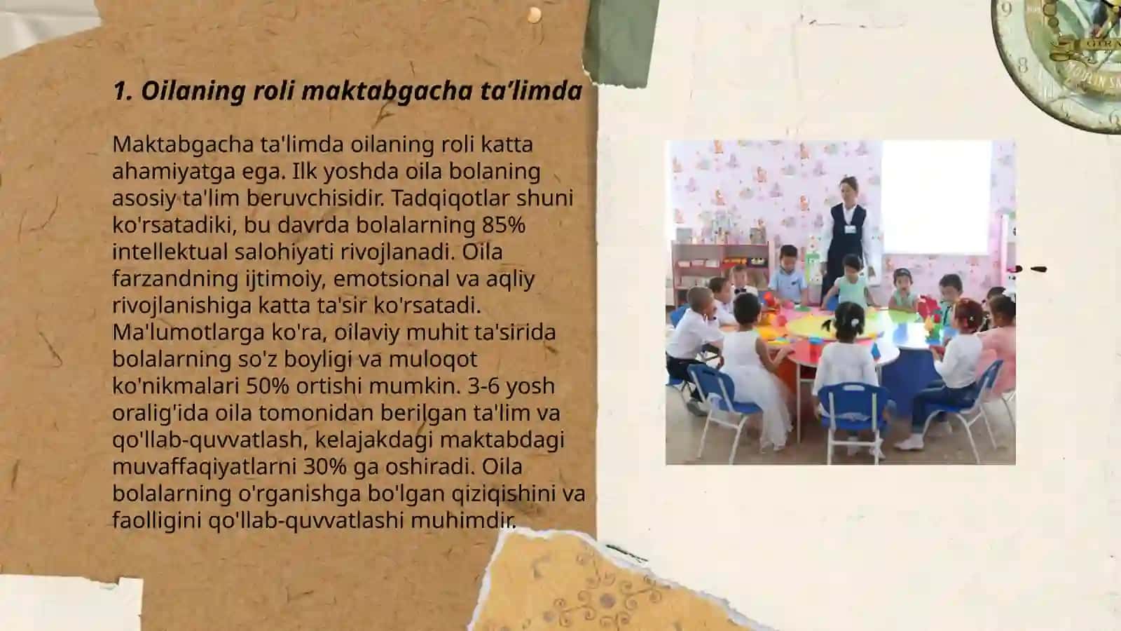 Maktabgacha taʼlim tashkiloti oila va maktab hamkorligi 3