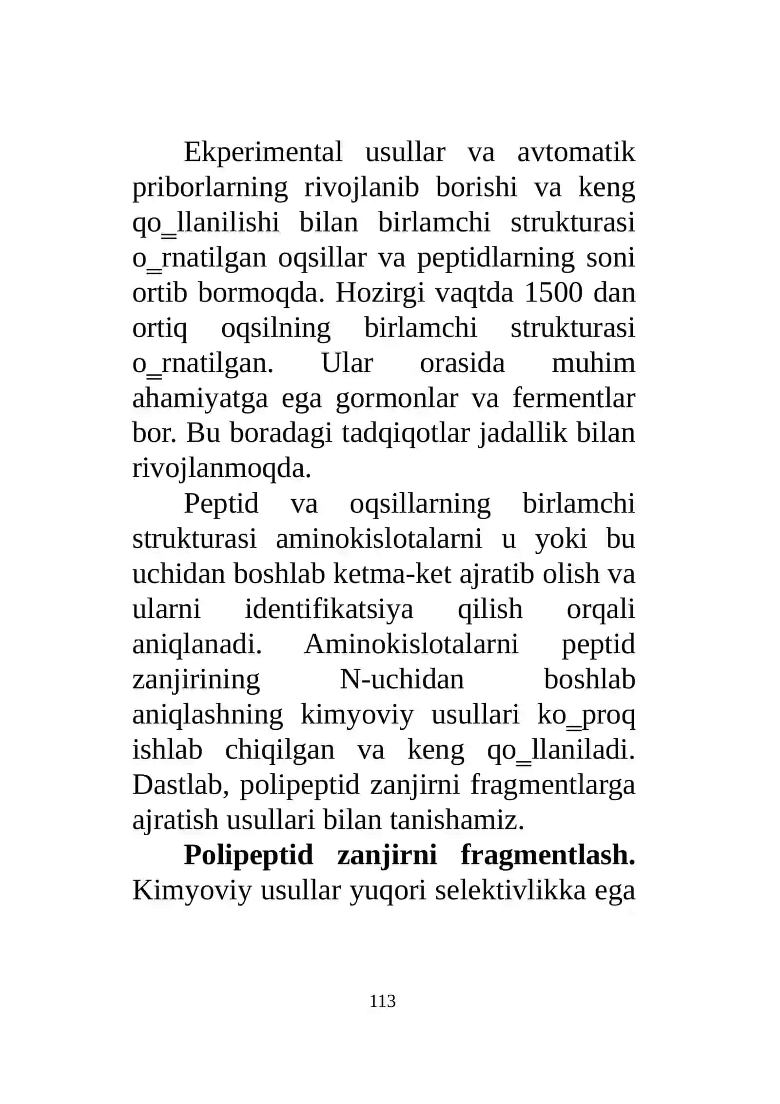 OQSILLARNING BIRLAMCHI STRUKTURASINI ANIQLASH 3