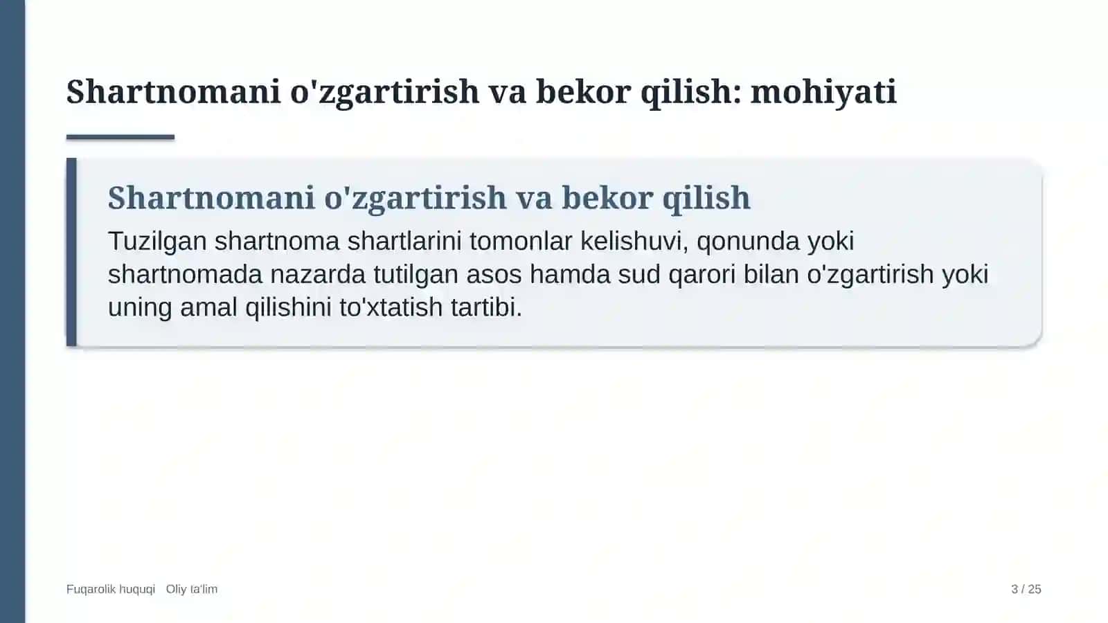 maxsus maktab internatlarda shartnomalarni o'zgartirish va bekor qilish 5606 3