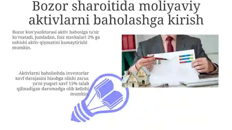 Bozor sharoitida moliyaviy aktivlarni baholash 3