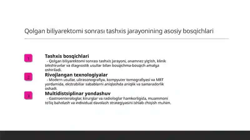 Postxolesistektomik sindrom.Ekstrabiliar sabablar 3