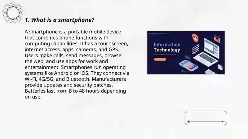 Power point presentation on "IT products" and present simple 3