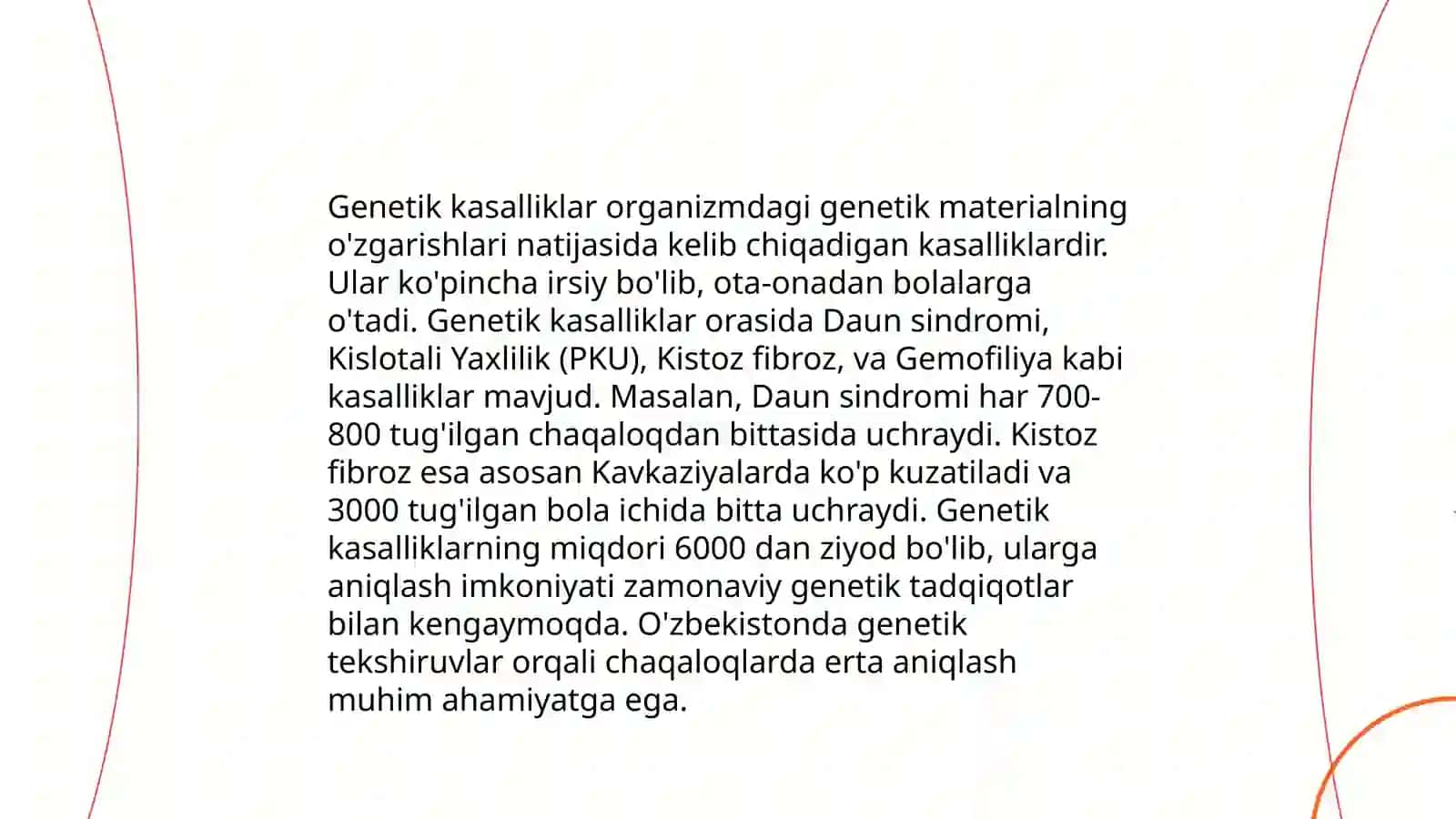 Irsiyat va irsiy kasalliklar 3