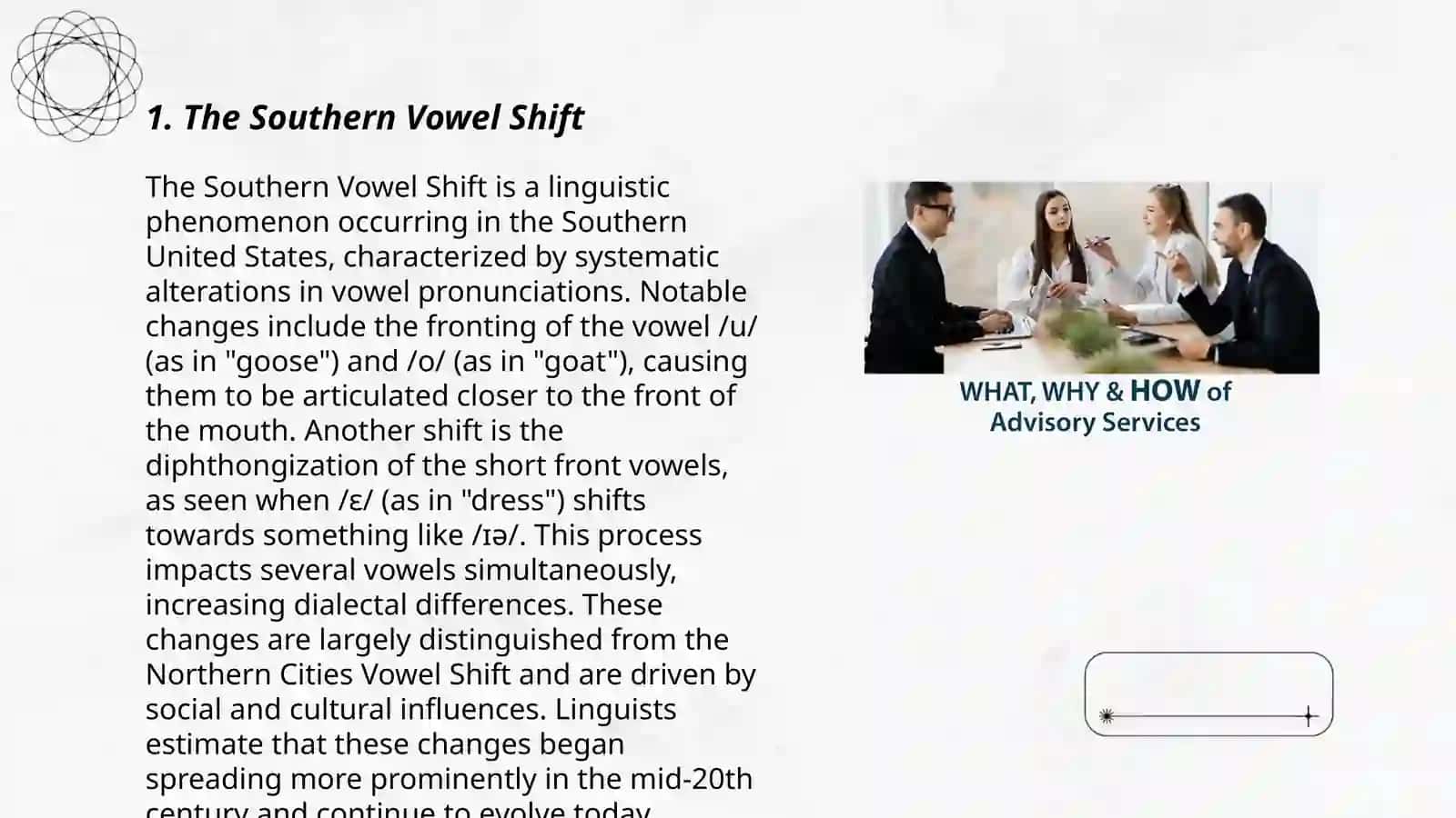 Discussing Phonological trends in the USA 3