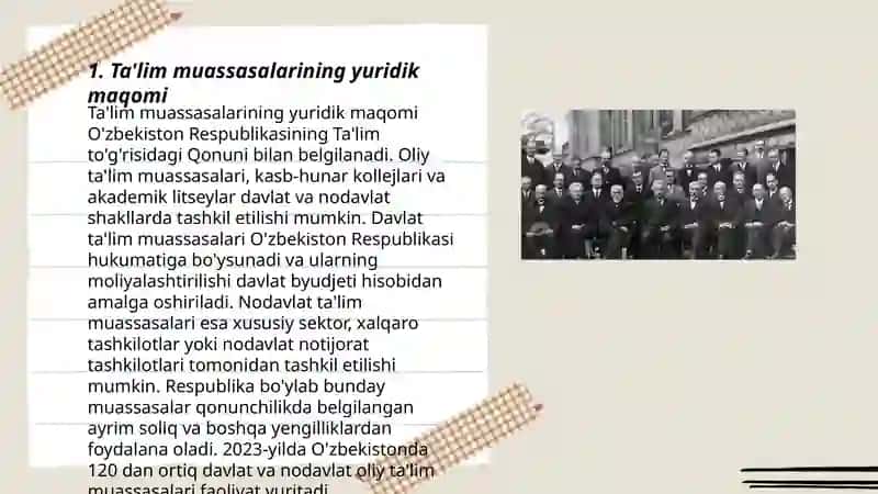 Ta'lim muassasalarining yuridik maqomi 3