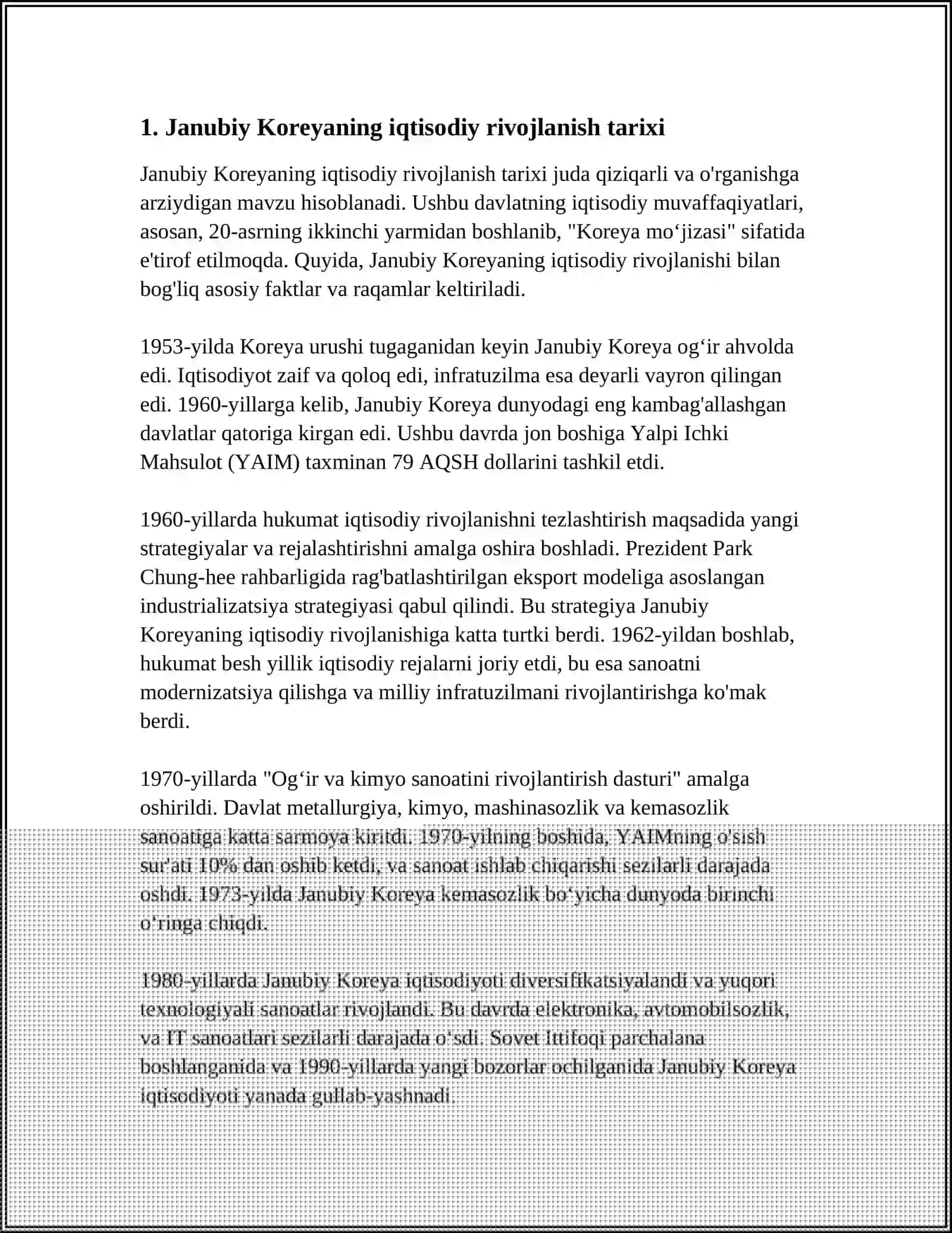 JANUBIY KOREYA RESPUBLIKASI IQTISODIYOTI 3