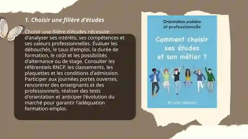 Les Études et l'Orientation professionnelle 3