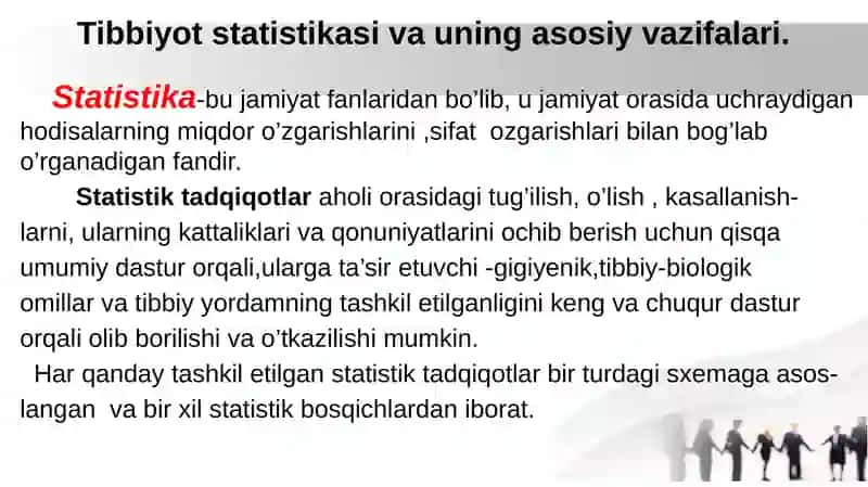 Statistik tadqiqotlarni tashkil etish 3