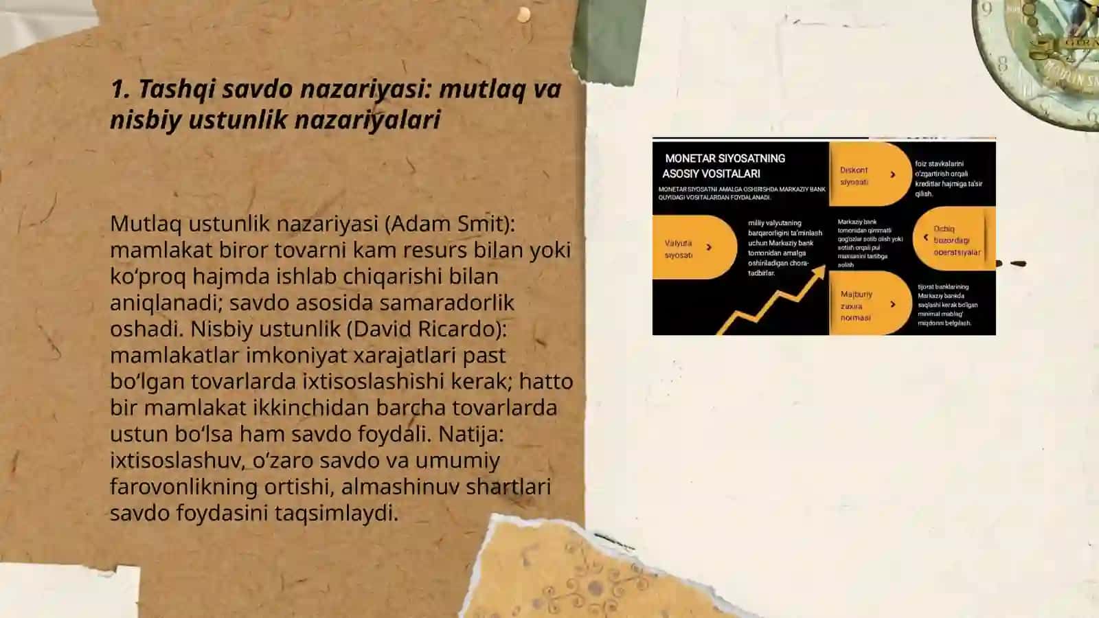 Tashqi savdo siyosatining nazariy asoslarini 3