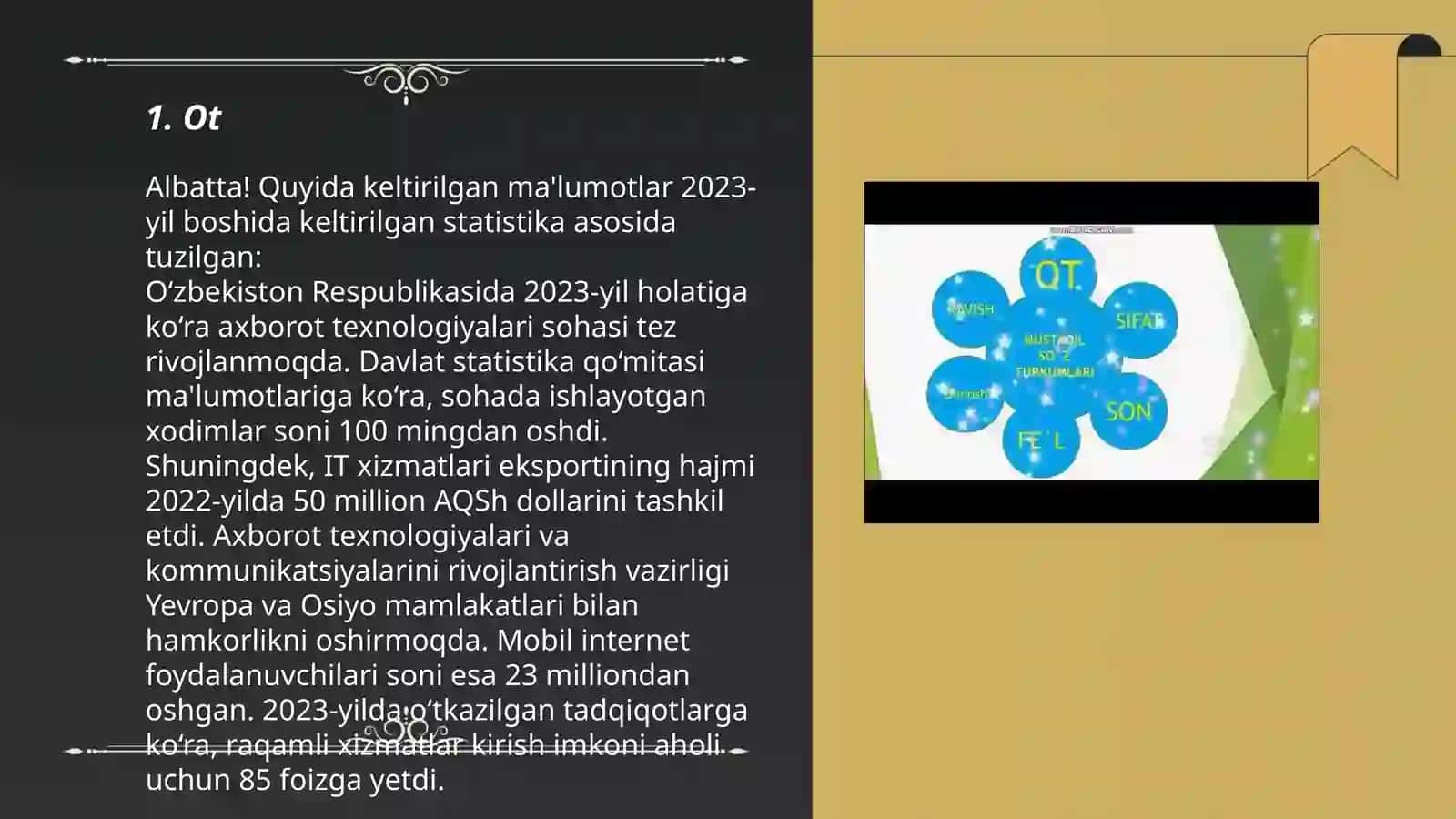 Oʻzbek tilida soʻz turkumlari 3