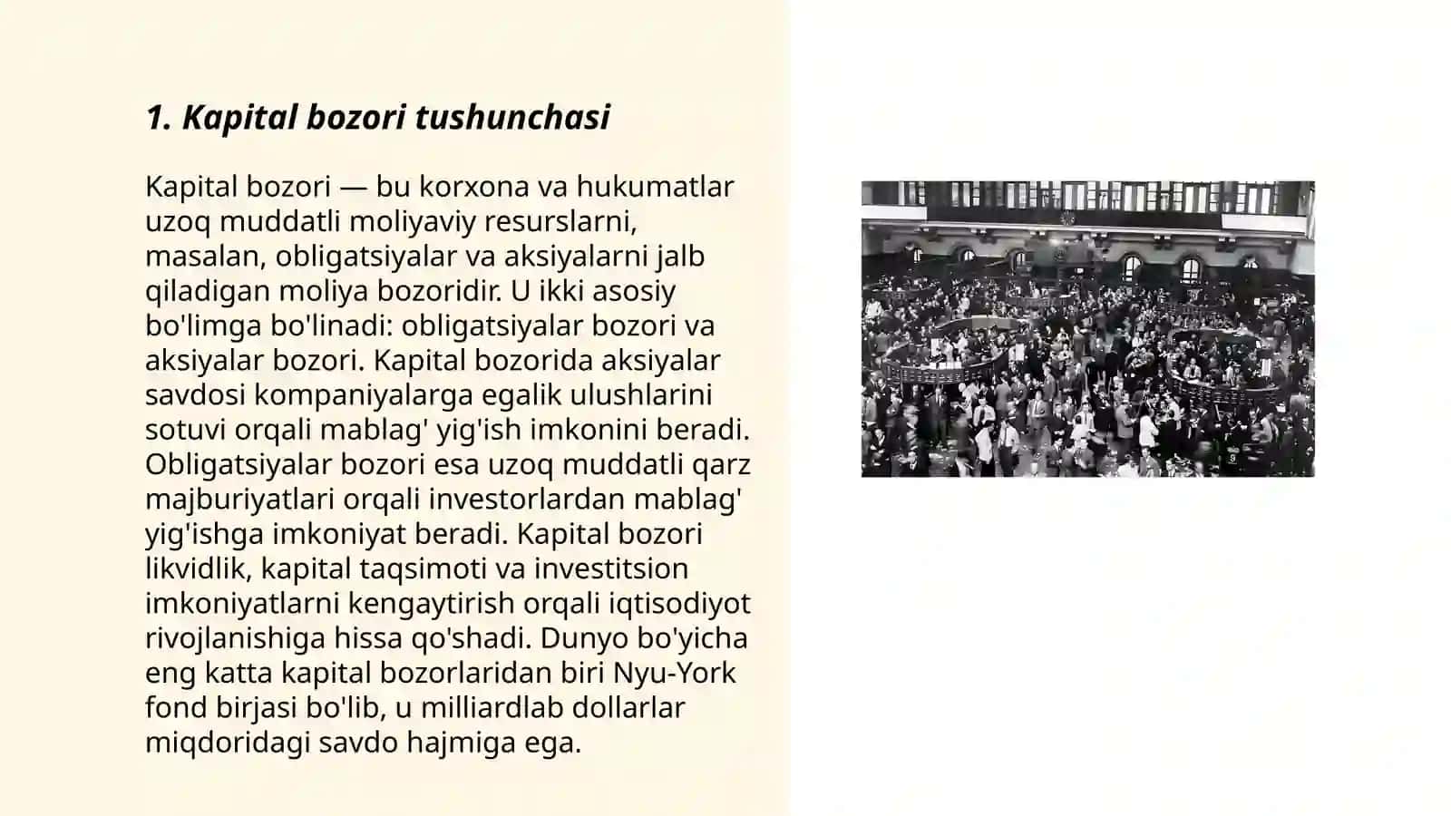 Kapital bozori va uni tashkil etish 3