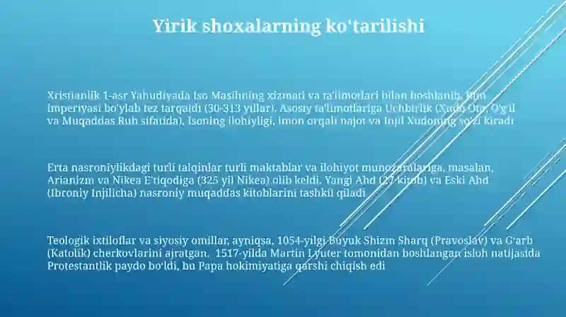 Xristianlikning Asosiy Ta'limotlari va E'tiqodlari 3