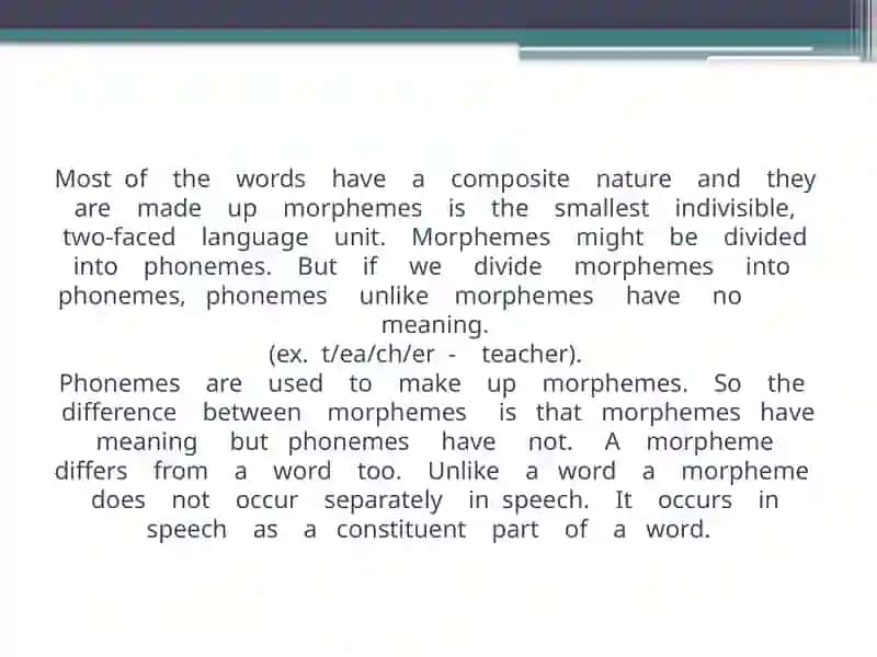 THE STRUCTURE OF THE WORD 3