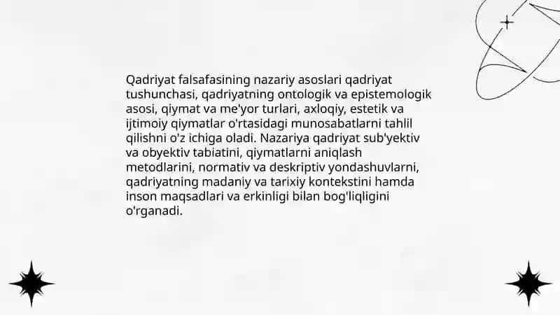 Qadriyat Falsafasi 3