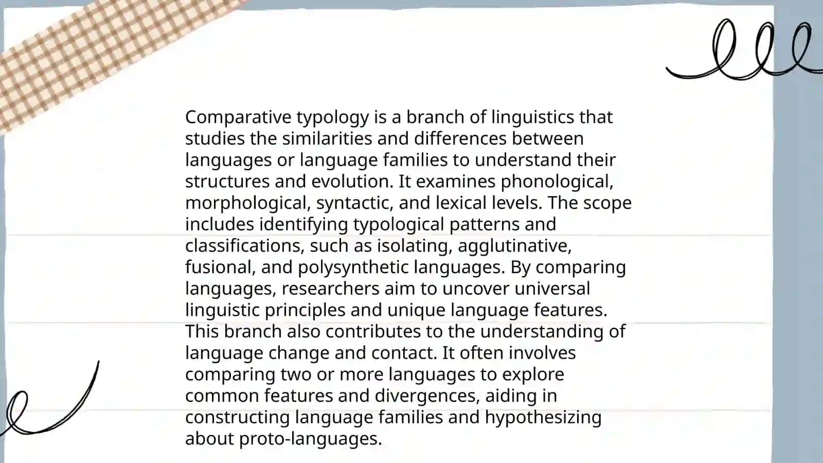 Comparative typology as a subject: subject matter, types, tasks, approaches 3