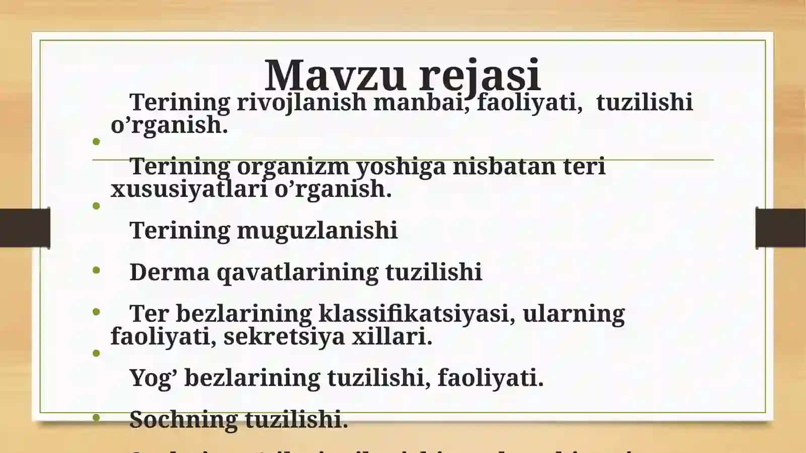 Terivauning xosilalari 3