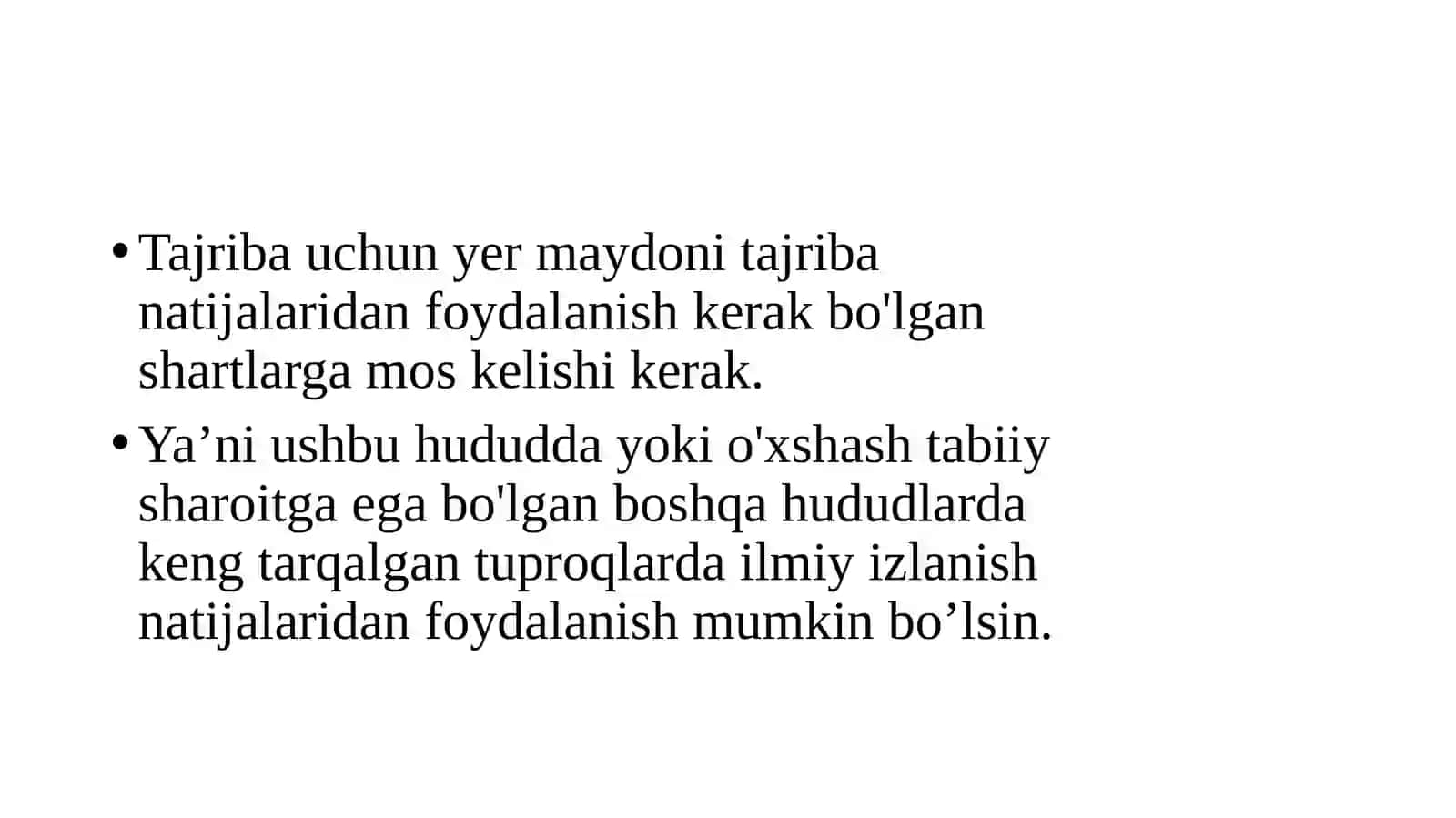Yertanlashvatajribagatayyorlash 3