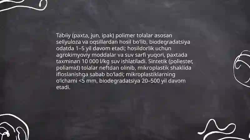 Tola hosil qiluvchi palimerlar va atrof-muhit 3