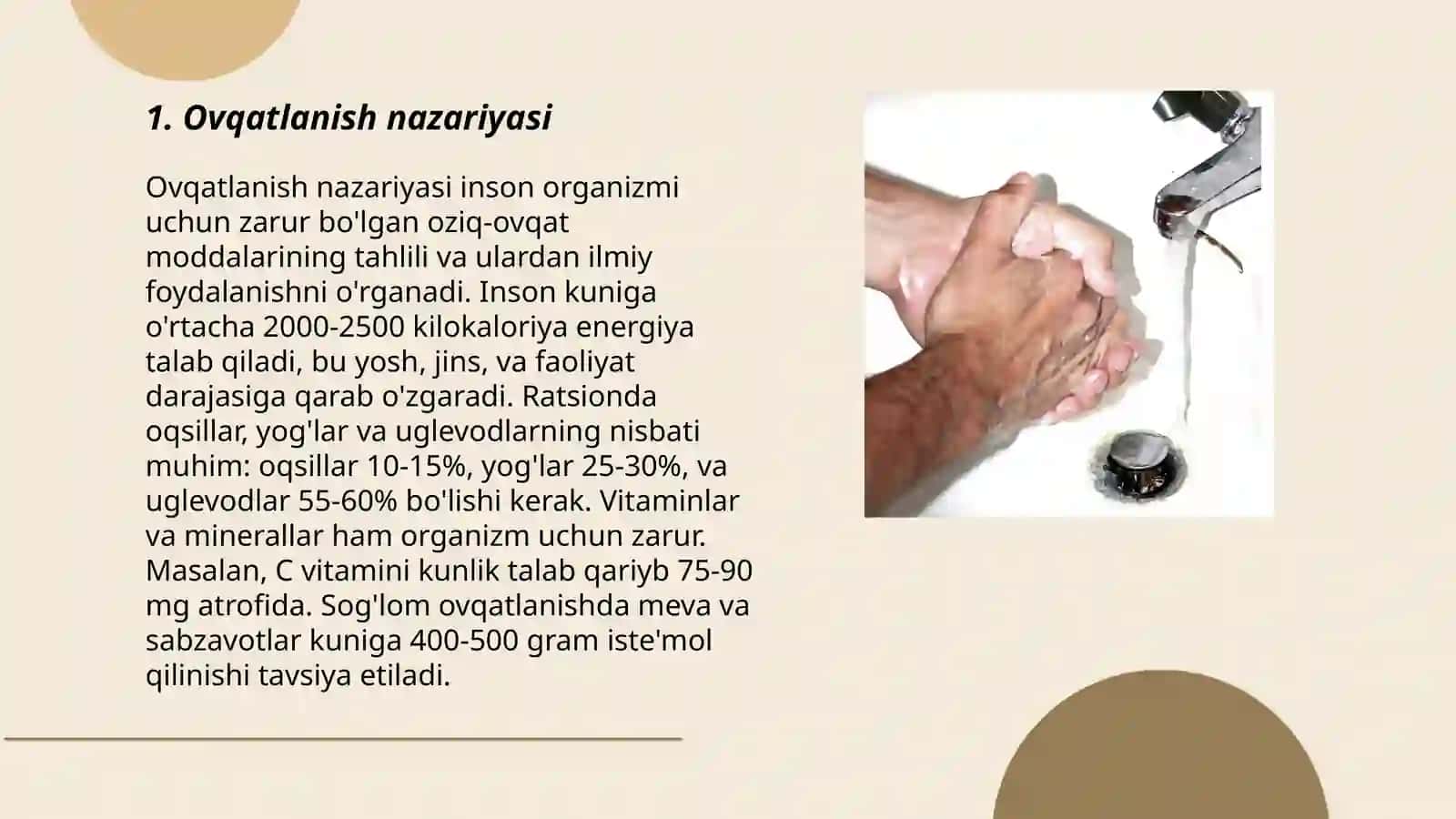 Gigiena fanining asosiy boʼlimlari 3