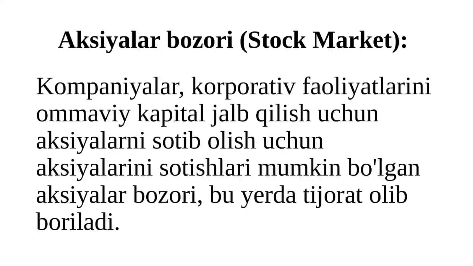 FOND BOZORLARI HAQIDA 3
