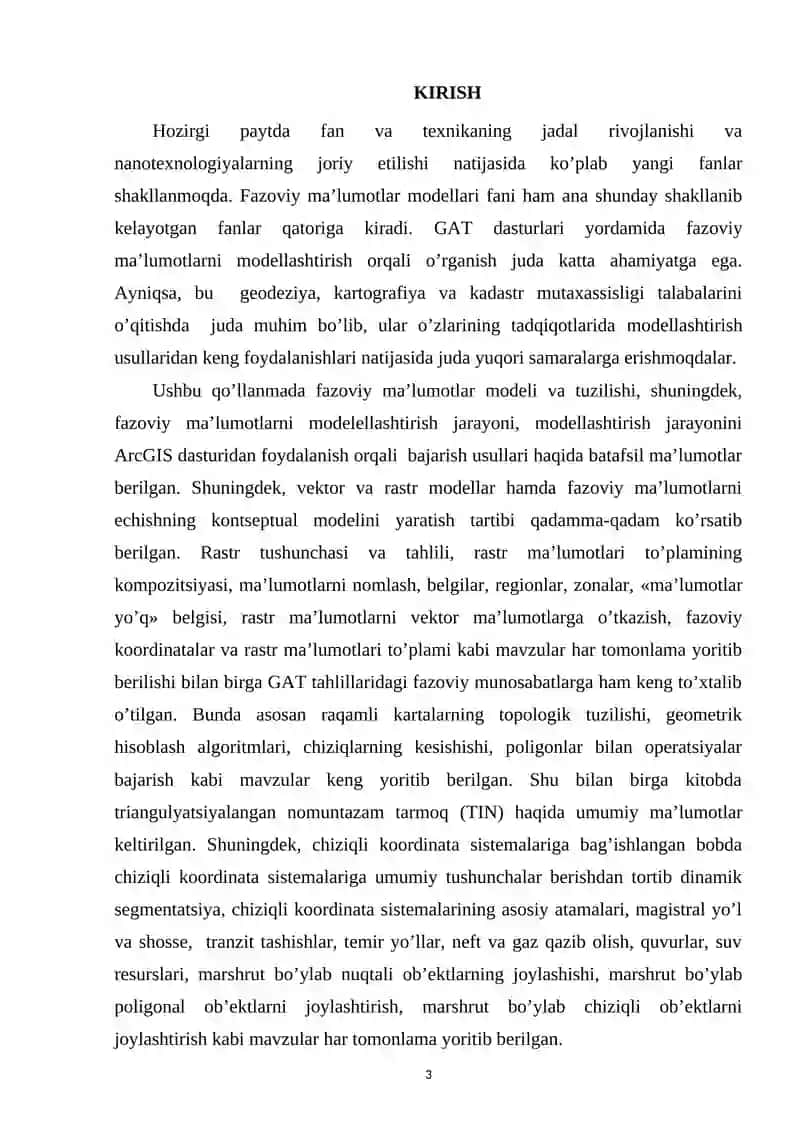 FAZOVIY MA’LUMOTLAR MODELLARI 3