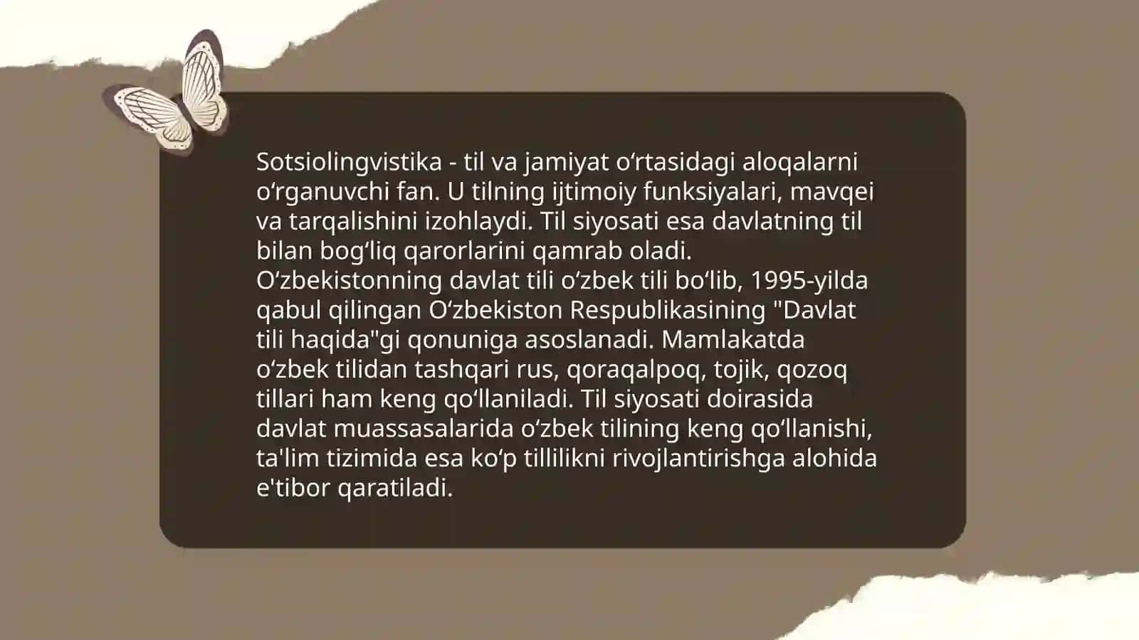 Sotsiolingvistika va sohalar 3